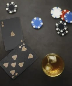 Qualux Speelkaarten | Kaarten | Luxe Pokerkaarten | Speelkaarten Waterdicht | Pokerkaarten | Kaartspel | Zwart | Goud -LEERZAME SPELLEN Verkoopwinkel 550x550 116