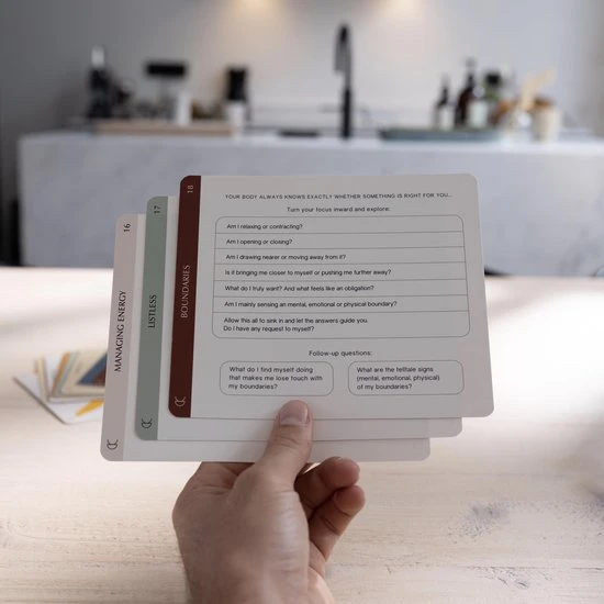 Check-in Cards - Het Echte Gesprek Met Jezelf - Kaartenset - Carddeck 6 Check-in Cards - Het Echte Gesprek Met Jezelf - Kaartenset - Carddeck - Afbeelding 4
