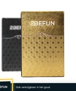 2BEFUN Waterdichte Kaarten - Zwart - Luxe Kaartspel - Speelkaarten - Pokerkaarten - Drankspel - Ook Geschikt Als Kerst Cadeau Voor Man En Vrouw, Voor Grote Kinderen Of Sinterklaas Schoencadeautjes - Cadeautjes -LEERZAME SPELLEN Verkoopwinkel 550x550 217