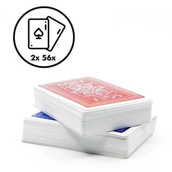 In Round Speelkaarten 2 Decks / Stokken – Stok Speel Kaarten – Spelkaarten – Voor Volwassen En Kinderen – Pokerkaarten – Kaart Spel / Kaartspel Set – Pestkaarten – Poker / Blackjack / Pesten – Rood / Blauw 5 In Round Speelkaarten 2 Decks / Stokken – Stok Speel Kaarten – Spelkaarten – Voor Volwassen En Kinderen – Pokerkaarten – Kaart Spel / Kaartspel Set – Pestkaarten – Poker / Blackjack / Pesten – Rood / Blauw - Afbeelding 3