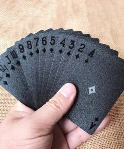 Brenlux - Kaartspel - Waterproof Kaarten - Pokerkaarten - Zwarte Speelkaarten - Speelkaarten Waterdicht - Spelletje Kaarten - Potje Kaarten