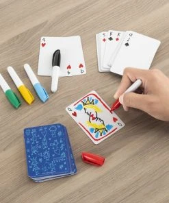 Kikkerland Maak Je Eigen Speelkaarten - Inclusief Kaarten En Stiften - Creatief - Knutselen -LEERZAME SPELLEN Verkoopwinkel 550x550 345