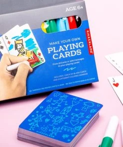Kikkerland Maak Je Eigen Speelkaarten - Inclusief Kaarten En Stiften - Creatief - Knutselen -LEERZAME SPELLEN Verkoopwinkel 550x550 346