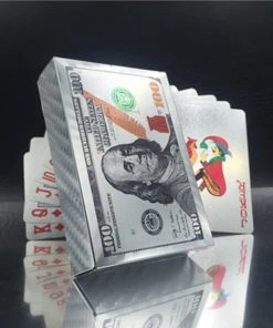 LuxeBass 24K Zilver Speelkaarten Plastic Poker Game Dek Folie Poken Pack Magische Kaarten Waterdichte Kaart Geschenkcollectie Gokken Bordspel - Pokerkaarten - Drankspel Kaarten -LEERZAME SPELLEN Verkoopwinkel 550x550 395