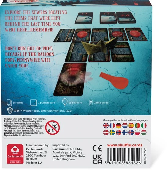 Shuffle - IT - Co Peratief Kaartspel - Horror 9 Shuffle - IT - Co Peratief Kaartspel - Horror - Afbeelding 7