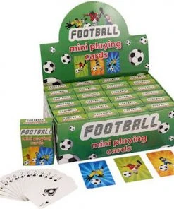 Merkloos Mini Voetbal Thema Speelkaarten 6 X 4 Cm In Doosje Van Karton - Handig Formaatje Kleine Kaartspelletjes -LEERZAME SPELLEN Verkoopwinkel 550x562 9