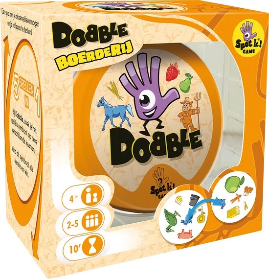 Zygomatic Board Game Studio Dobble Boerderij - Kaartspel 3 Zygomatic Board Game Studio Dobble Boerderij - Kaartspel