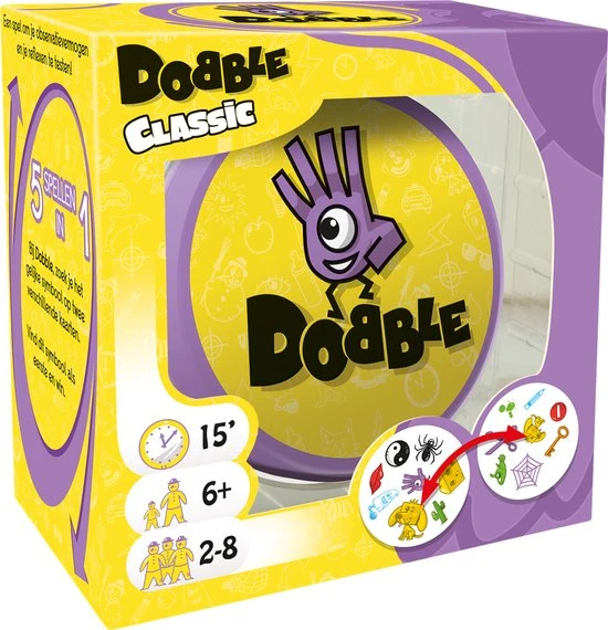 Zygomatic Board Game Studio Dobble Classic - Kaartspel 8 Zygomatic Board Game Studio Dobble Classic - Kaartspel - Afbeelding 6