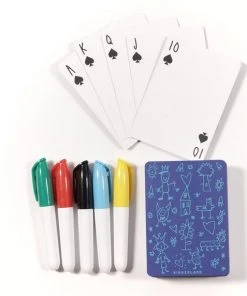 Kikkerland Maak Je Eigen Speelkaarten - Inclusief Kaarten En Stiften - Creatief - Knutselen -LEERZAME SPELLEN Verkoopwinkel 550x572 9