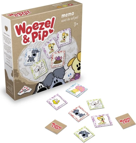 Identity Games Woezel & Pip Memo Kinder Kaartspel 4 Identity Games Woezel & Pip Memo Kinder Kaartspel - Afbeelding 2