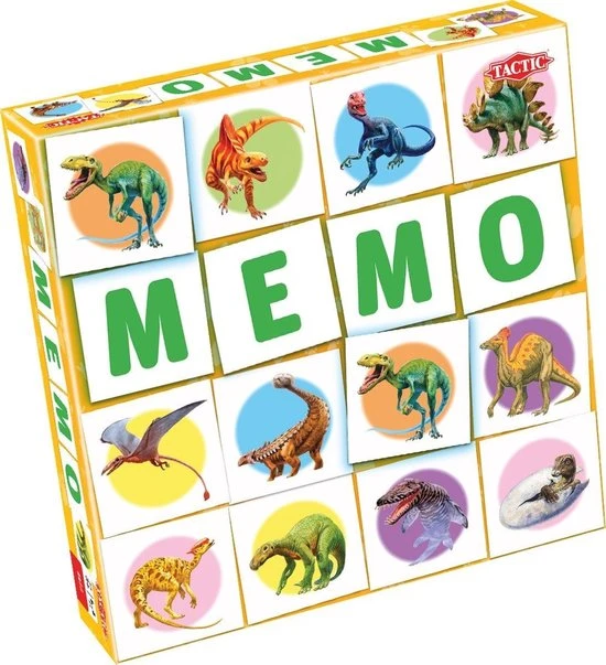 Tactic Memory Dino Memo 22 X 22 Cm Karton 54-delig 3 Tactic Memory Dino Memo 22 X 22 Cm Karton 54-delig