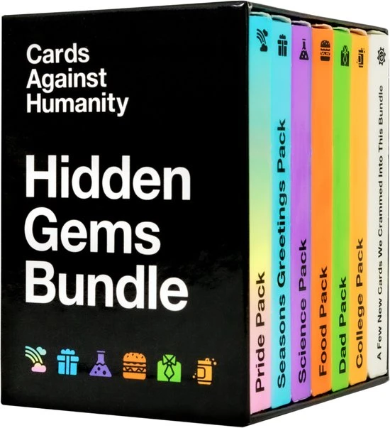 Cards Against Humanity Hidden Gems Bundle 6 Themed Packs + 10 All-new Cards 6 Cards Against Humanity Hidden Gems Bundle 6 Themed Packs + 10 All-new Cards - Afbeelding 4
