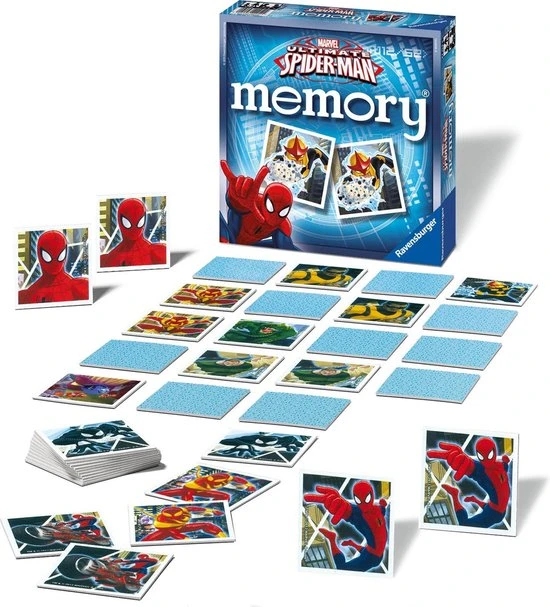 Ravensburger Ultimate Spider-Man Memory - Kinderspel 5 Ravensburger Ultimate Spider-Man Memory - Kinderspel - Afbeelding 3