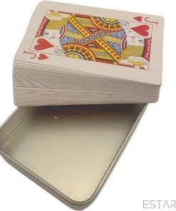 ESTARK Luxe Speelkaarten In Metal BOX - Plastic Coating - Poker Kaarten - Kaartspel - Spelkaarten - Spel Kaart - 56 Kaarten - Gezelschapsspel - Spelen - Playing Cards - In Blik 19 ESTARK Luxe Speelkaarten In Metal BOX - Plastic Coating - Poker Kaarten - Kaartspel - Spelkaarten - Spel Kaart - 56 Kaarten - Gezelschapsspel - Spelen - Playing Cards - In Blik -LEERZAME SPELLEN Verkoopwinkel 550x610 5