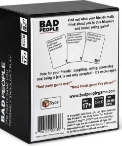 Dyce Games Bad People (Engelstalig) - H T Partyspel Voor Volwassenen - Het Kaartspel Dat Je Beter Niet Kan Spelen -LEERZAME SPELLEN Verkoopwinkel 550x615 2
