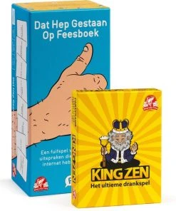 Kuna Una Tuna Games COMBIKLAPPER | DAT HEP GESTAAN OP FEESBOEK + KING ZEN | Partypack | Drankspel