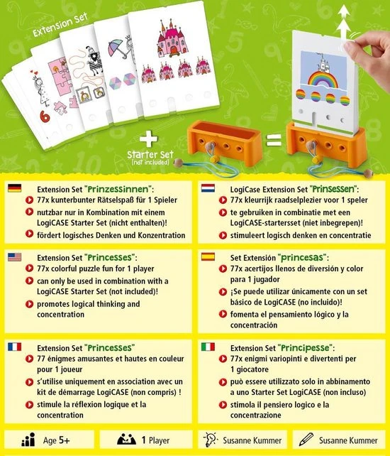 Haba Kaartspel Logicase Prinsessen Uitbreidingsset 40-delig 4 Haba Kaartspel Logicase Prinsessen Uitbreidingsset 40-delig - Afbeelding 2