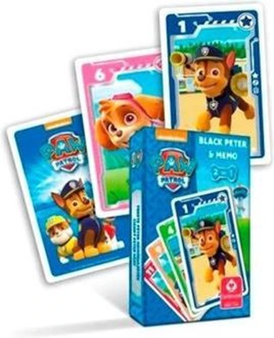 Cartamundi Paw Patrol 2 In 1 Kaartspel ( Pieten En Memo) 3 Cartamundi Paw Patrol 2 In 1 Kaartspel ( Pieten En Memo)
