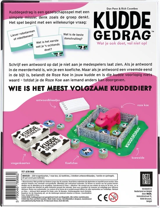 Megableu Kuddegedrag - Party Spel - Probeer Te Denken Zoals De Kudde - Gezelschapspel Voor Vrienden En Familie - Hoe Beter Je Elkaar Kent Hoe Beter Je Zal Scoren 11 Megableu Kuddegedrag - Party Spel - Probeer Te Denken Zoals De Kudde - Gezelschapspel Voor Vrienden En Familie - Hoe Beter Je Elkaar Kent Hoe Beter Je Zal Scoren - Afbeelding 9