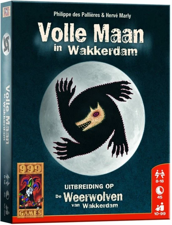 999 Games Weerwolven Van Wakkerdam:Volle Maan In Wakkerdam Uitbreiding Kaartspel 4 999 Games Weerwolven Van Wakkerdam:Volle Maan In Wakkerdam Uitbreiding Kaartspel - Afbeelding 2