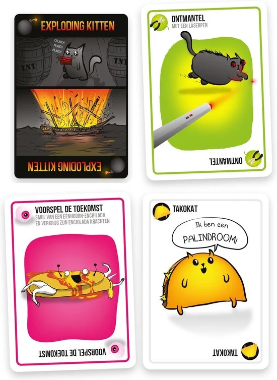 Exploding Kittens Bundel - Nederlandstalig 7 Exploding Kittens Bundel - Nederlandstalig - Afbeelding 5
