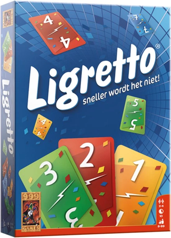 999 Games Ligretto Blauw Kaartspel 12 999 Games Ligretto Blauw Kaartspel - Afbeelding 10