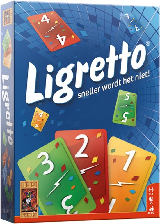 999 Games Ligretto Blauw Kaartspel 16 999 Games Ligretto Blauw Kaartspel - Afbeelding 14