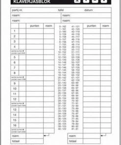 Merkloos 3x Kaartspel Klaverjassen Scoreblok 50 Vellen A5 5 Merkloos 3x Kaartspel Klaverjassen Scoreblok 50 Vellen A5 -LEERZAME SPELLEN Verkoopwinkel 550x776 16