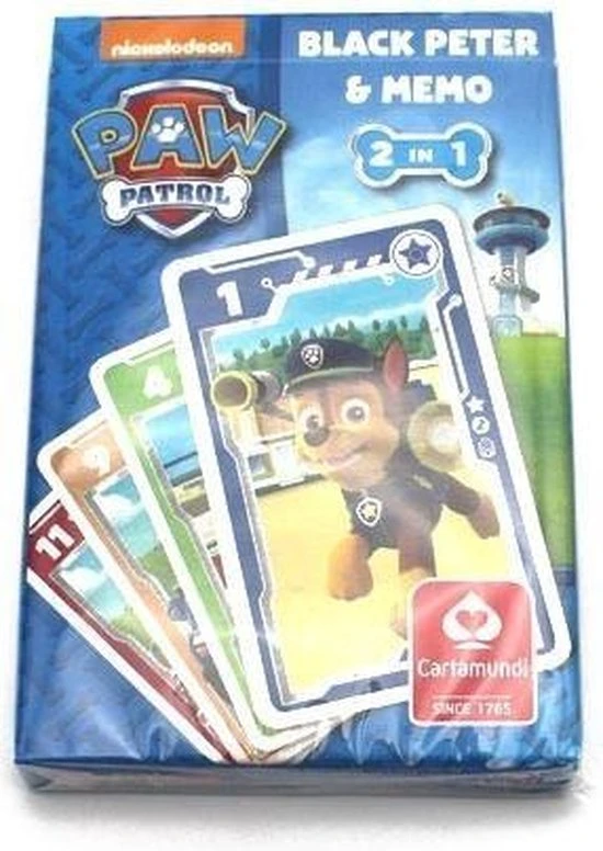 Cartamundi Paw Patrol 2 In 1 Kaartspel ( Pieten En Memo) 4 Cartamundi Paw Patrol 2 In 1 Kaartspel ( Pieten En Memo) - Afbeelding 2