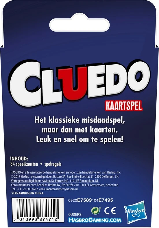 Hasbro Gaming Cluedo - Kaartspel 9 Hasbro Gaming Cluedo - Kaartspel - Afbeelding 7