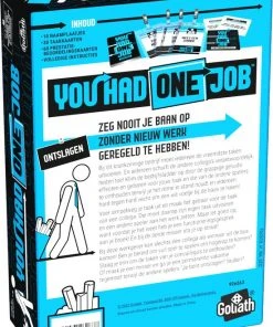 Goliath You Had One Job (NL) - Kaartspel - Je Hebt Maar Een Taak, Verpest Het Niet! -LEERZAME SPELLEN Verkoopwinkel 550x790 2