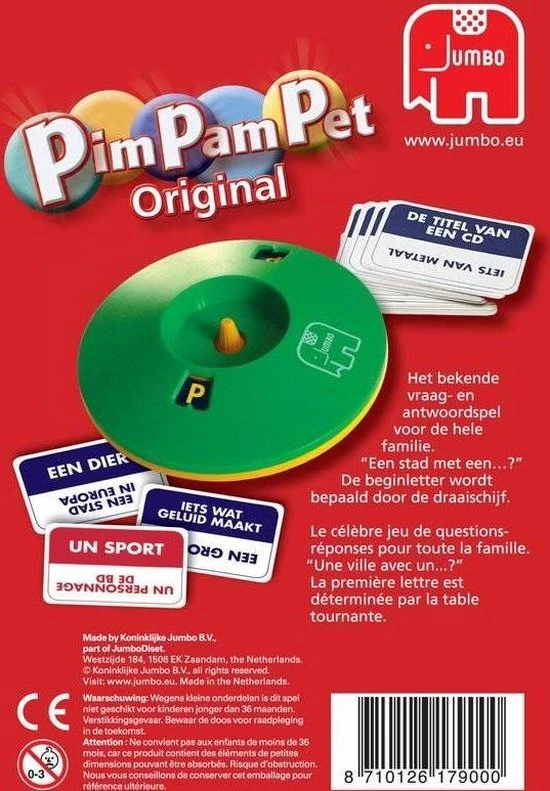 Jumbo Pim Pam Pet Original 2018 - Kaartspel 15 Jumbo Pim Pam Pet Original 2018 - Kaartspel - Afbeelding 13