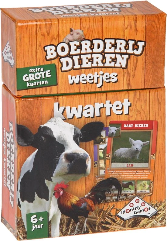 Identity Games Boerderijdieren Weetjes Kwartet 8 Identity Games Boerderijdieren Weetjes Kwartet - Afbeelding 6