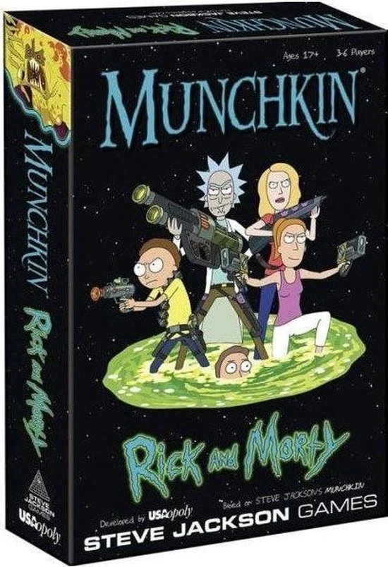 Steve Jackson Games USAopoly Munchkin Rick And Morty 5 Steve Jackson Games USAopoly Munchkin Rick And Morty - Afbeelding 3