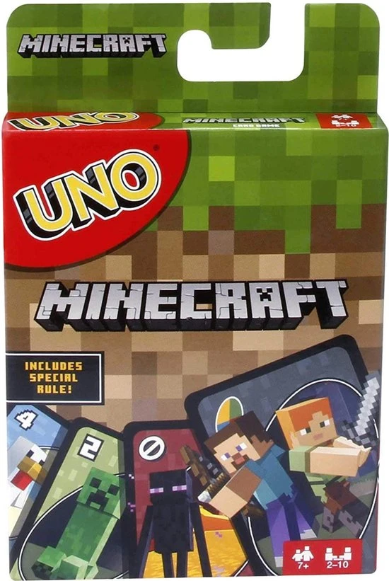 Mattel Games UNO Minecraft - Kaartspel 3 Mattel Games UNO Minecraft - Kaartspel
