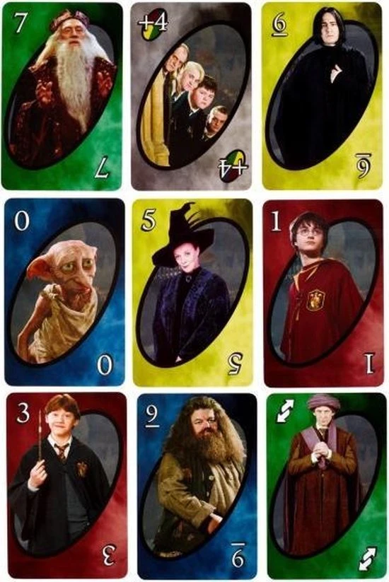 Mattel Games UNO Harry Potter - Kaartspel 4 Mattel Games UNO Harry Potter - Kaartspel - Afbeelding 2
