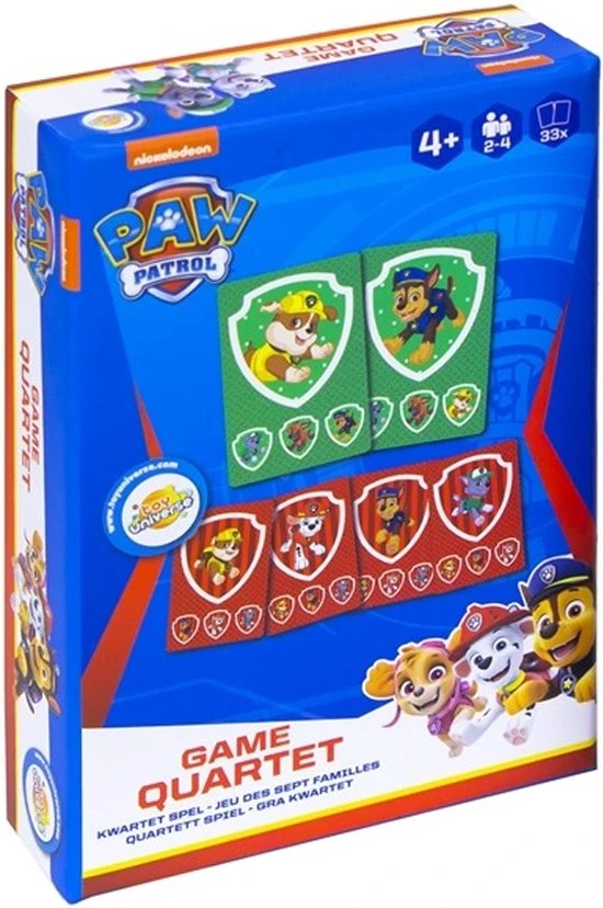 Kwartet Paw Patrol - Kwartet Voor Kinderen - Dieren - Spelkaarten - Kaarten - Kaartspellen - Kwartetten - Spel - Voor Kinderen - Vanaf 4 Jaar 3 Kwartet Paw Patrol - Kwartet Voor Kinderen - Dieren - Spelkaarten - Kaarten - Kaartspellen - Kwartetten - Spel - Voor Kinderen - Vanaf 4 Jaar