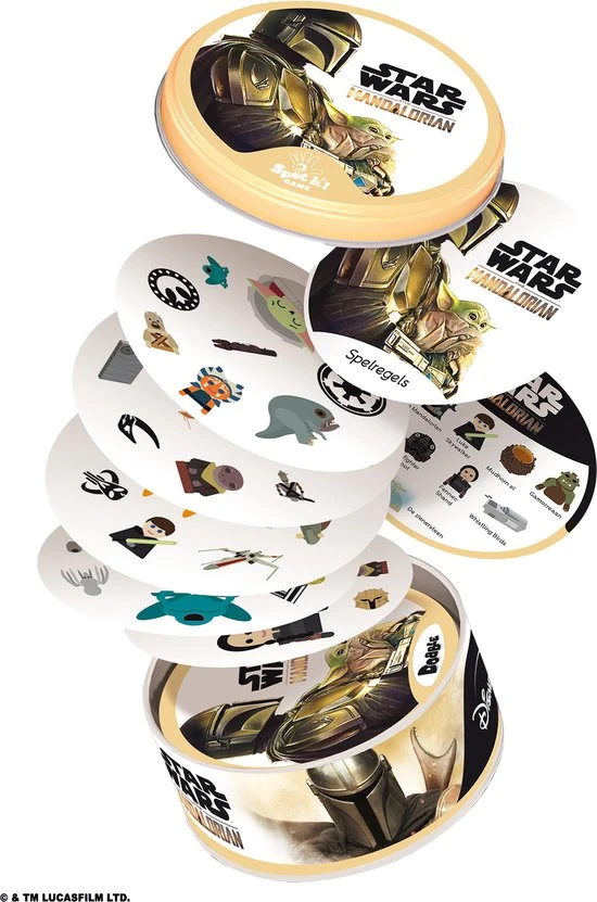 Zygomatic Board Game Studio Dobble Star Wars The Mandalorian - Kaartspel 11 Zygomatic Board Game Studio Dobble Star Wars The Mandalorian - Kaartspel - Afbeelding 9